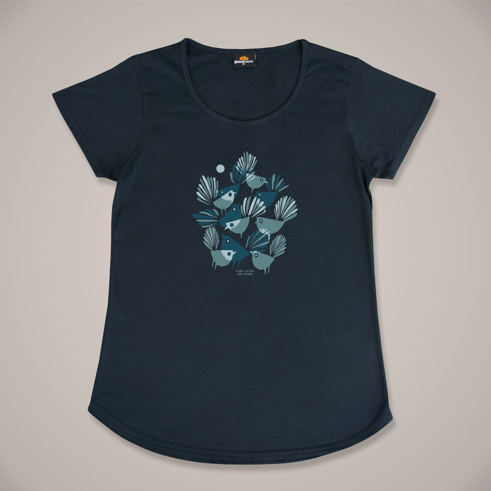 Blue Fantail II Womens T-Shirt