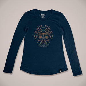 
                  
                    All Creatures Long Sleeve Womens Merino T-Shirt
                  
                