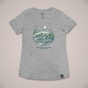 
                  
                    Trees N Seas Short Sleeve Womens Merino T-Shirt
                  
                