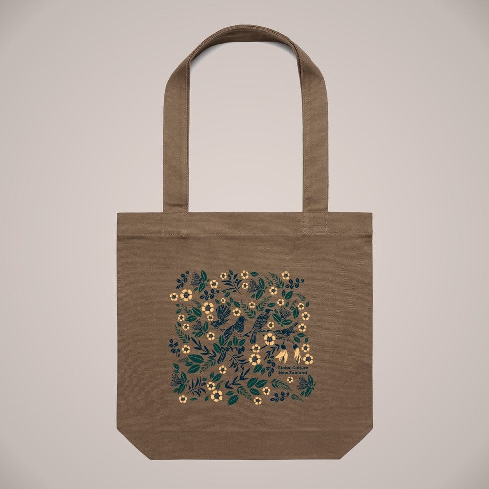 Birds of a Feather Tote Bag - Walnut