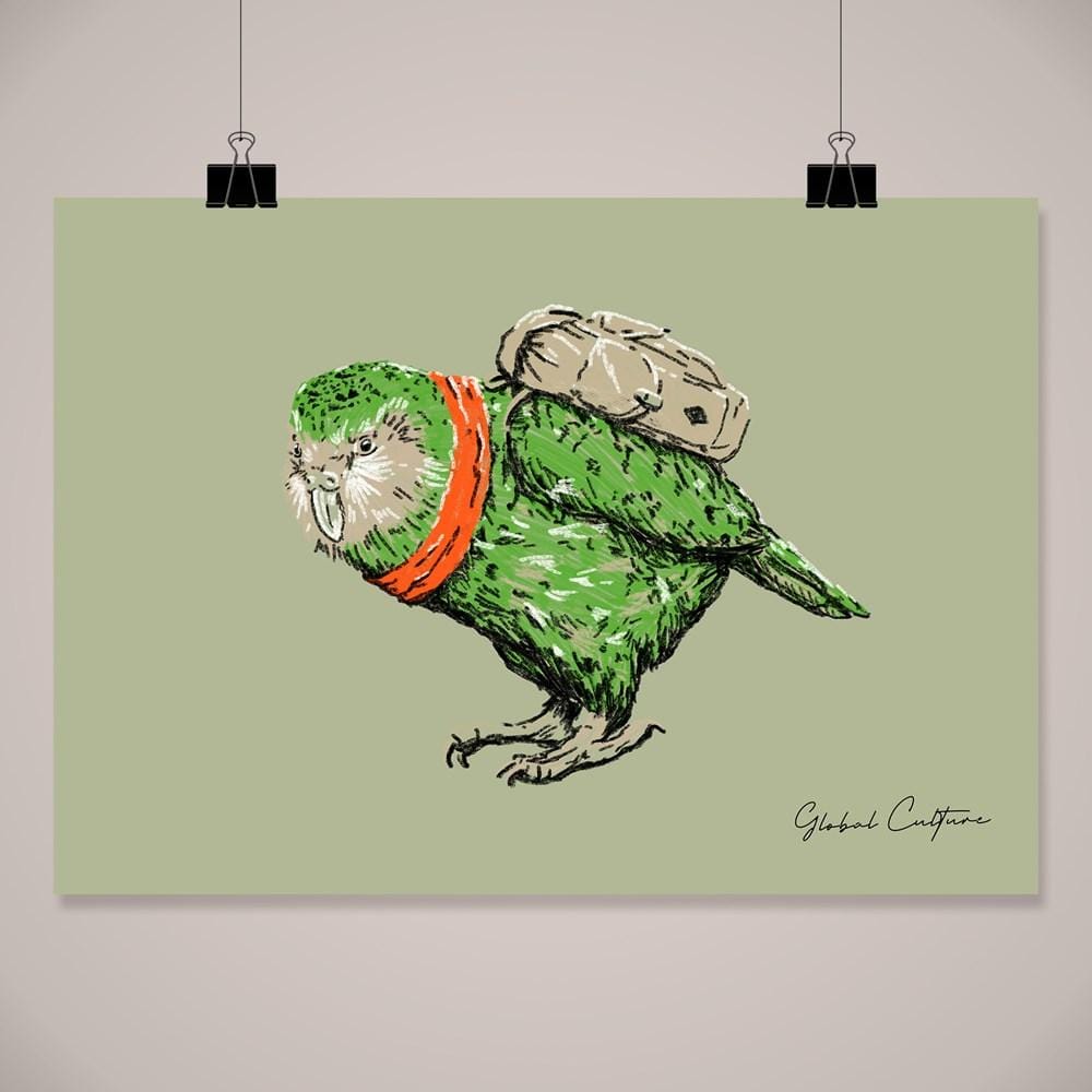 Kakapo Wall Art