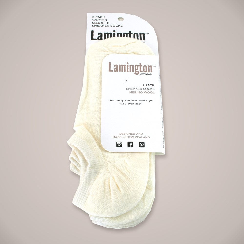 
                  
                    Lamington Woman | Merino Wool Sneaker Socks | Twin Pack
                  
                
