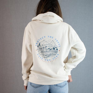 Trees 'n' Seas Womens Hoodie – Global Culture - Main Image