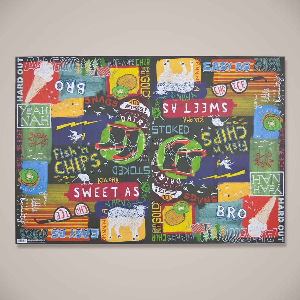 
                  
                    Kiwi Slang Gift Wrap
                  
                